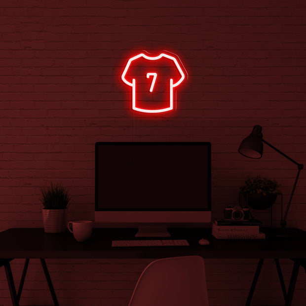 'Shirt nÂº7' LED Neon Lamp