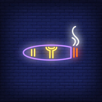 Smoking Cigar Neon Sign