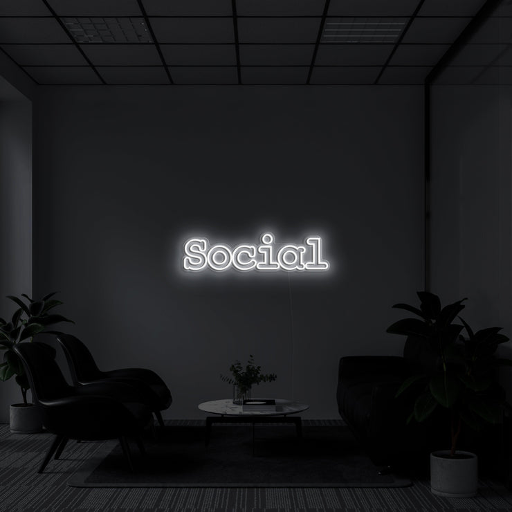 Social' LED Neon Sign