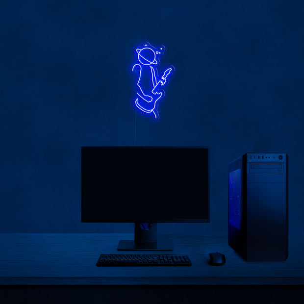 'Space guitar' Neon Lamp