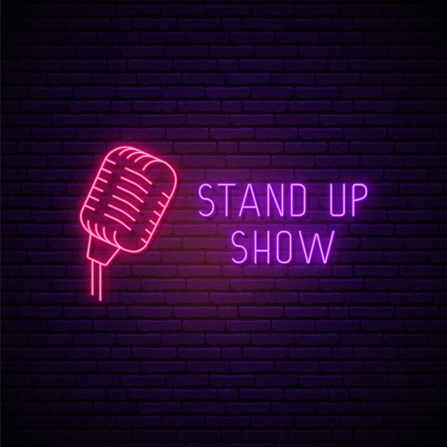 Stand Up Show - Pink Neon Sign