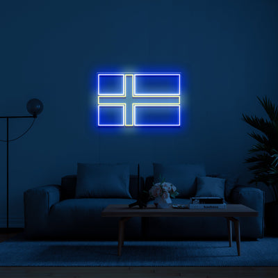 'Sweeden Flag' LED Neon Sign