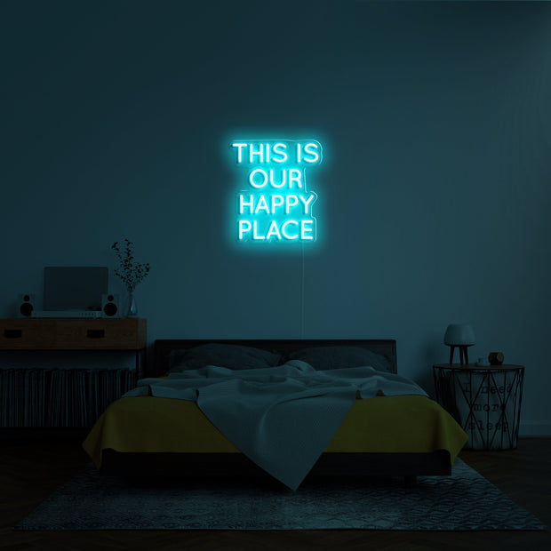 This Is Our Happy Place' LED Neon Verlichting