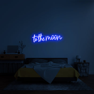 To the moon' LED Neon Lamp
