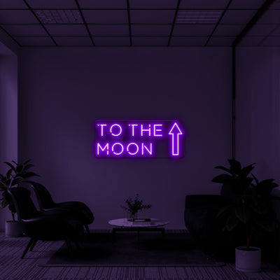 "To the moon" LED Neon Lamp