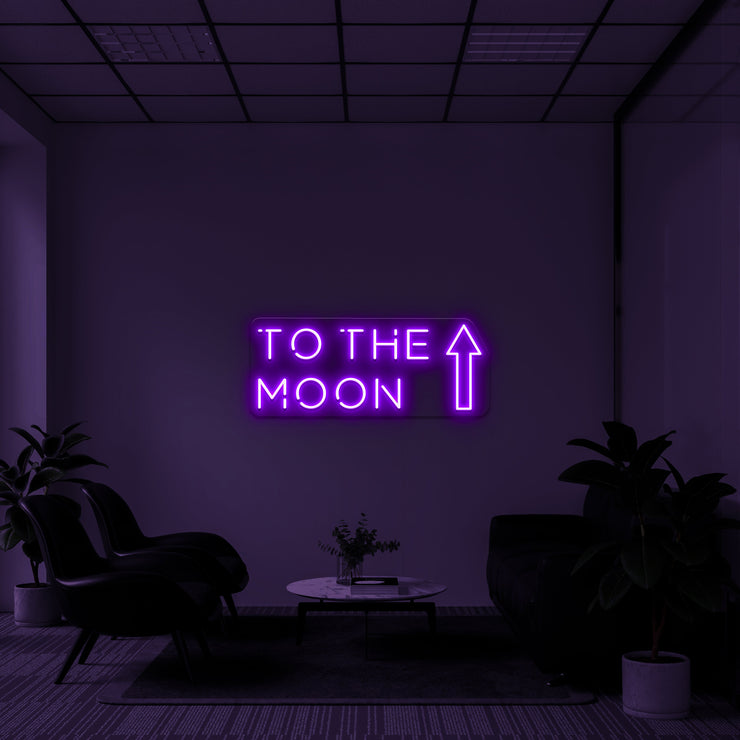 "To the moon" LED Neon Lamp