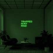 Trapped In My Mind' LED Neon Lamp