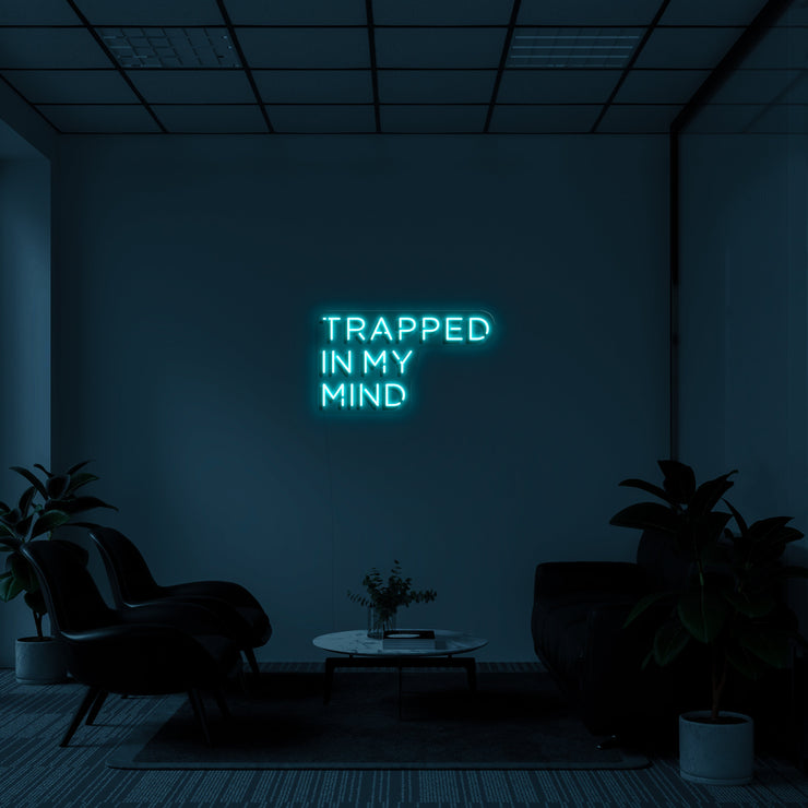 Trapped In My Mind' LED Neon Lamp