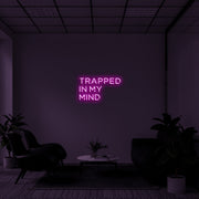 Trapped In My Mind' LED Neon Lamp