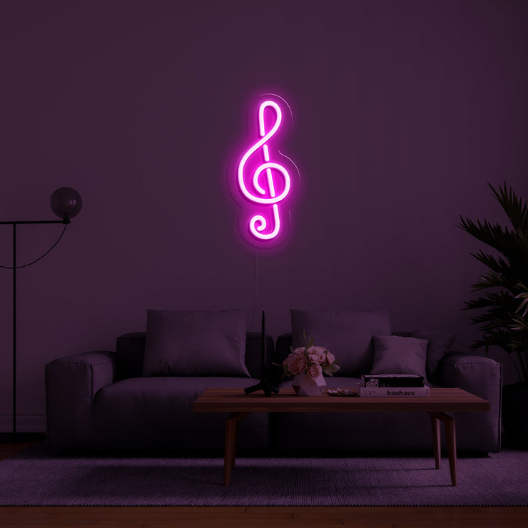 Treble Clef' LED Neon Sign
