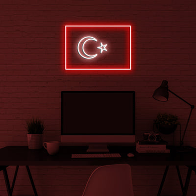 'Turkey Flag' LED Neon Sign