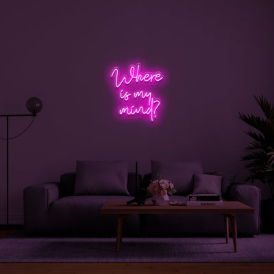 Where is my mind' LED Neon Sign