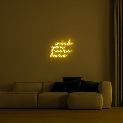 "Wish you were here" LED Neon Verlichting