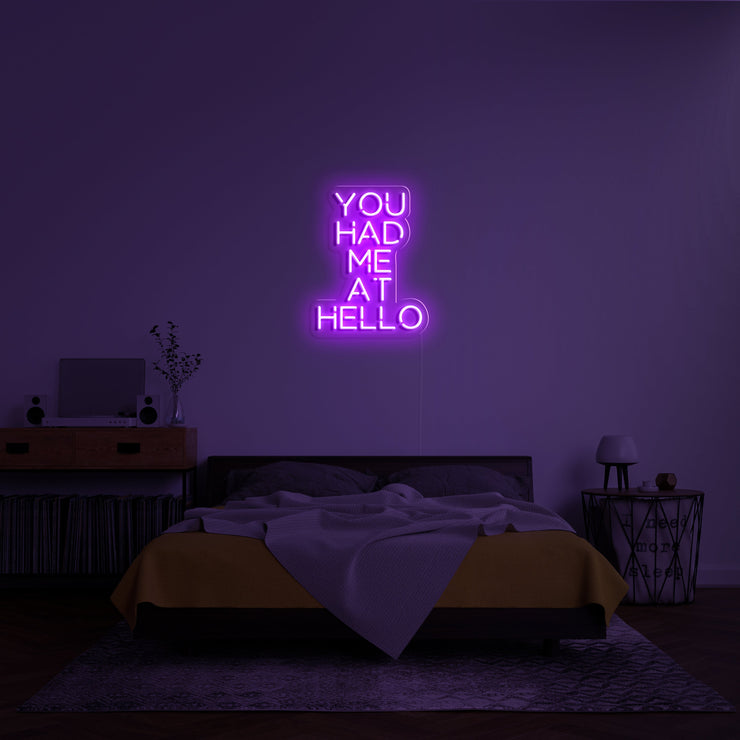 You Had Me At Hello' Neon Verlichting