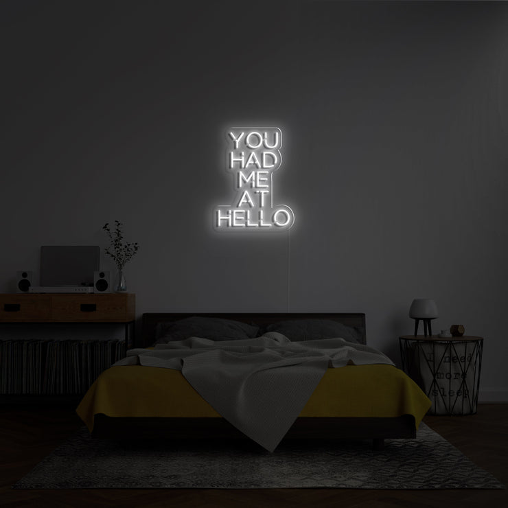 You Had Me At Hello' Neon Verlichting