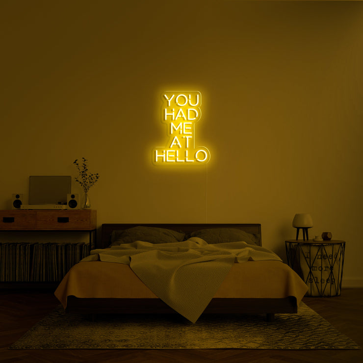 You Had Me At Hello' Neon Verlichting