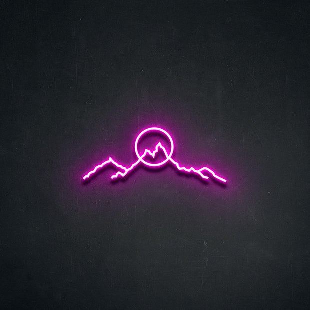 'Mountainscape' Neon Sign-Neon Beach
