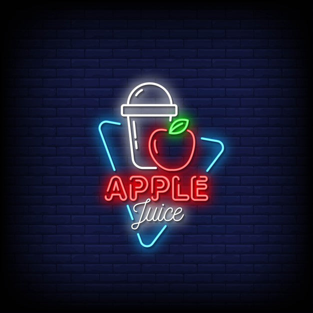 Apple Juice Neon Sign