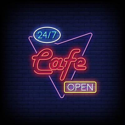 Cafe Open Neon Sign