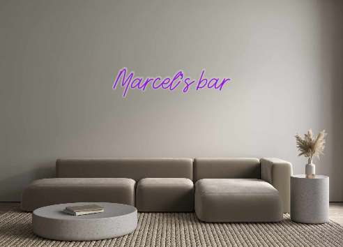 Custom Neon: Marcel’s bar