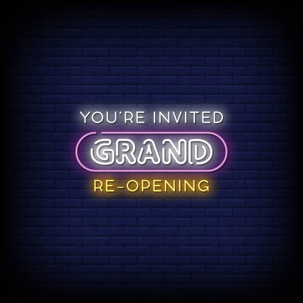 Grand Re-Opening Neon Sign