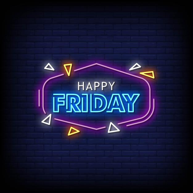 Happy Friday Neon Sign