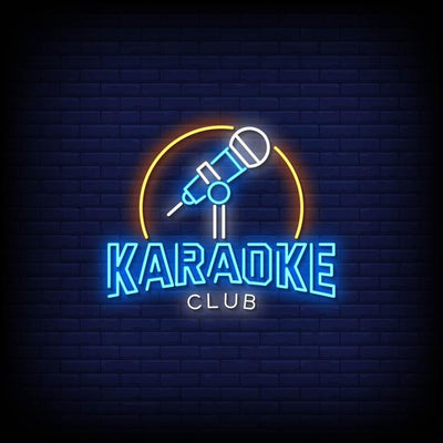 Karaoke Club Logo Neon Sign
