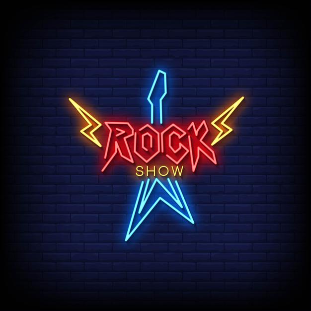 Rock Show Logo Neon Sign