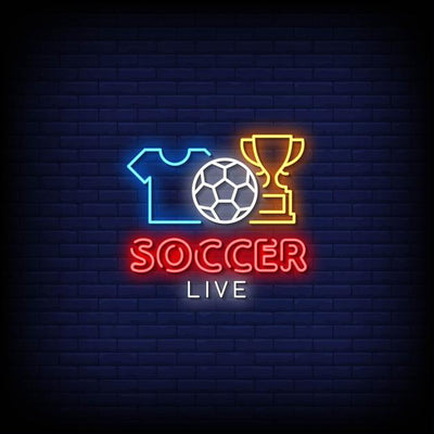 Soccer Live Neon Sign