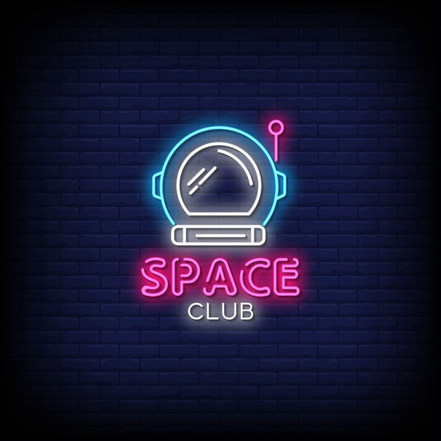 Space Club Neon Sign