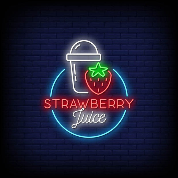 Strawberry Juice Neon Sign