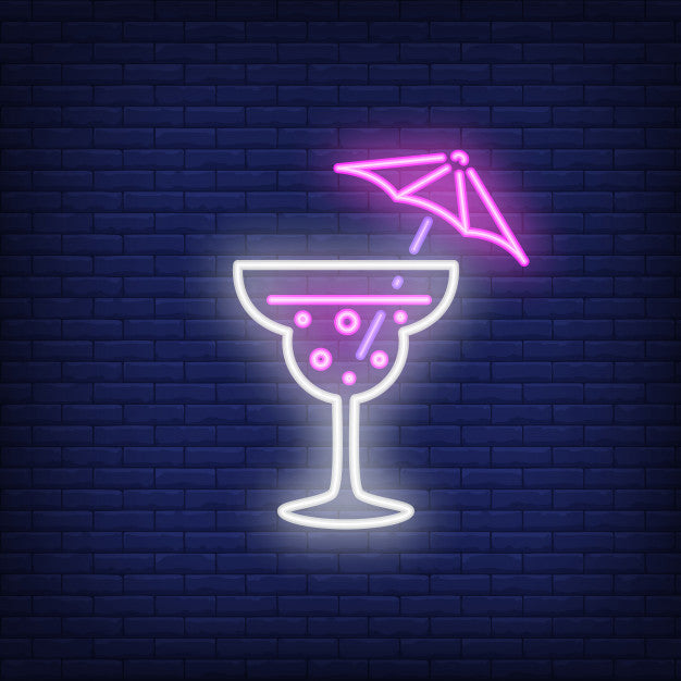 Umbrella Cocktail Neon Sign